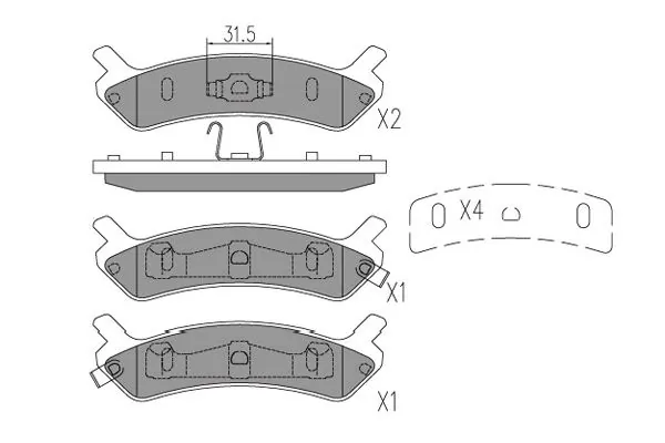 Brake Pad Set, disc brake